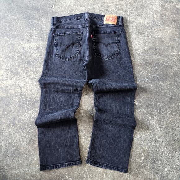 Levi's 559 Jeans Mens 36x30 Black Pants Relaxed Straight Loose Denim Skater Y2K - Picture 3 of 8